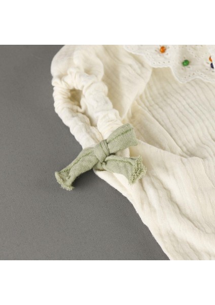 Bebe Yaka Boncuk Detaylı Muslin Kız 2'li Takım fırsatları