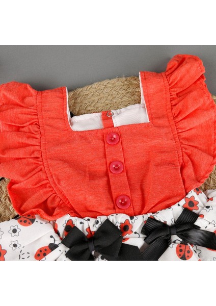 Uğur Böcekli Fiyonklu Bebek Bady Elbise fiyatları