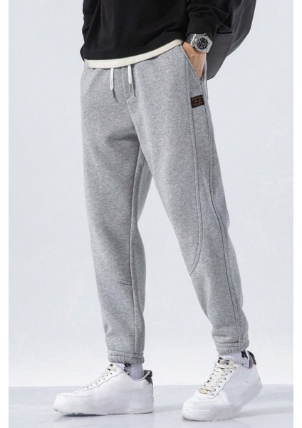 Genıus Store Erkek Eşofman Içi Polarlı Bağcıklı Bel Jogger Spor Eşofman Altı SPOR-ESF001