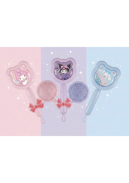 Renkli Sevimli Karakterli Mini Saç Fırçası modelleri