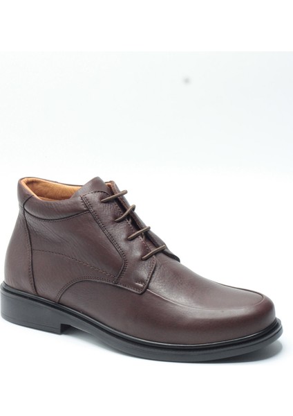 Kahverengi Hakiki Deri Içi Dışı Deri Konfor Tabanlı Klasik Erkek Bot