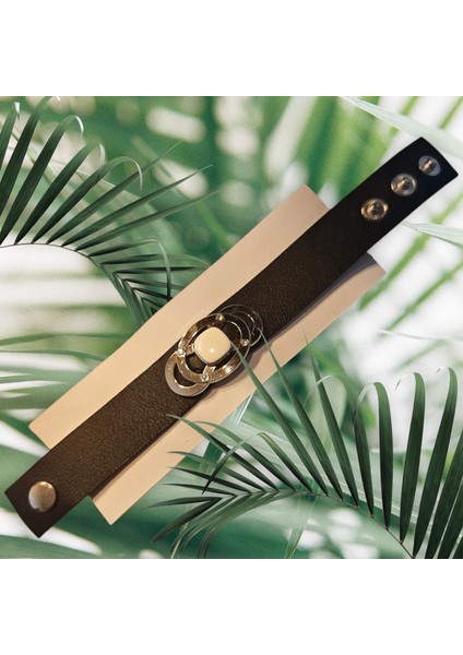 Hakiki Deri Siyah-Beyaz Bileklik fırsatları