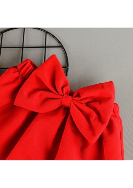 Kalp Detaylı Etekli Kurdeleli 2'li Kız Takım fırsatları