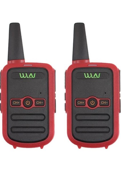 KD-C51 16 Kanal 3-5 Km Kırmızı Kasa Ikili Telsiz (Şarj Aleti Dahil)