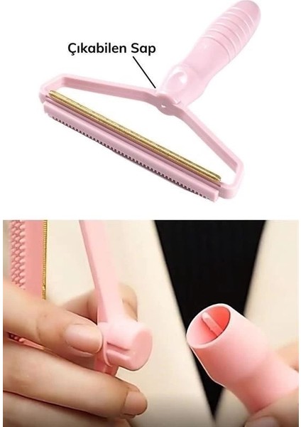 Çift Taraflı Elbise Kazak Plastik Kumaş Tüy Alma ve Tiftik Temizleyici Toplayıcı Taşınabilir modelleri