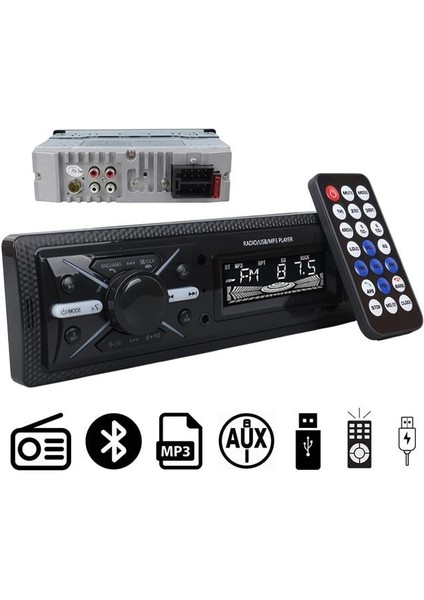 Carstar CS-960 Çift Usb/sd/fm/aux/bluetooth Kumandalı Oto Teyp 4X60 Watt