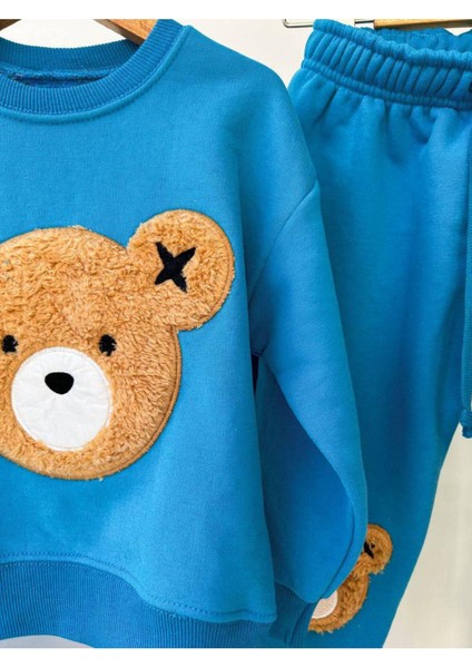 Ayıcık Detaylı Bebek Çocuk 2'li Unisex Takım modelleri