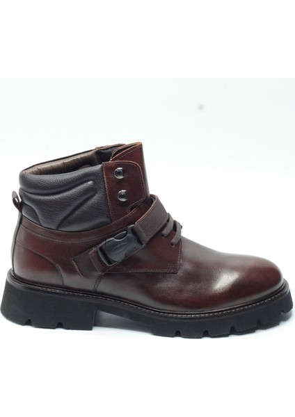 Kahverengi Hakiki Deri Tokalı Eva Taban Erkek Postal Bot fiyatları