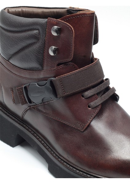 Kahverengi Hakiki Deri Tokalı Eva Taban Erkek Postal Bot fırsatları