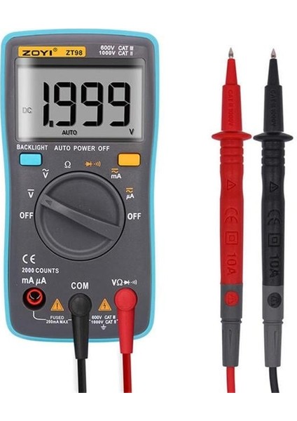Zt-98 Multimetre Ölçü Aleti modelleri