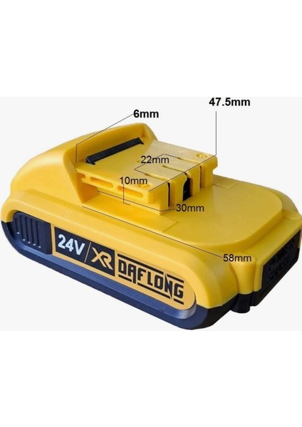 Şarjlı Matkap Için Yedek Batarya Lityum 24V 21V 18V 16.8V 14V 12 Volt Şarjlı Makine Aküsü Üniversal(Yenilenmiş) 2 Amper