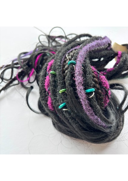 Craft Curls,night 32'li Afro Örgü, Buhar Rasta, Tığ Işi Rasta, Salaş Rasta Karışımlı Siyah ve Karışık Renkli Afro Toka fiyatları