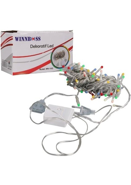 WN-1182 Rgb Renkli 10 Metre Dekoratif LED Yılbaşı Işığı 5 Watt AC220V fiyatları