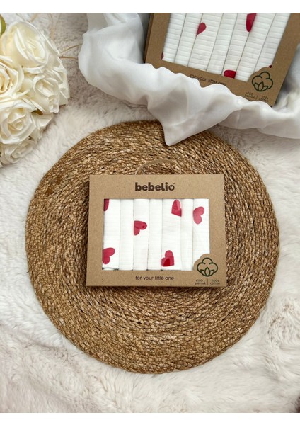 %100 Pamuk Yeni Doğan Bebek Ağız Mendili 7'li Set - 25*25 cm fırsatları