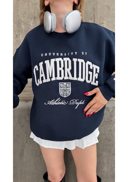 Cambridge Nakışlı Şardonlu Sweatshirt