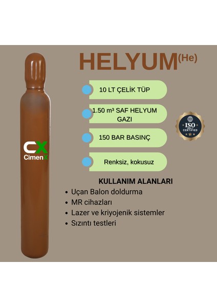 Cimenx Helyum Gazı 10 Lt fiyatları