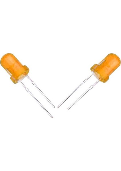 Halmet Mantar LED 5mm Turuncu