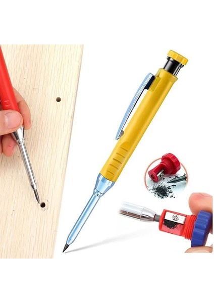 SN-27134 Marangoz Derin Dip Konum Delik Işaretleme Kurşun Kalemi