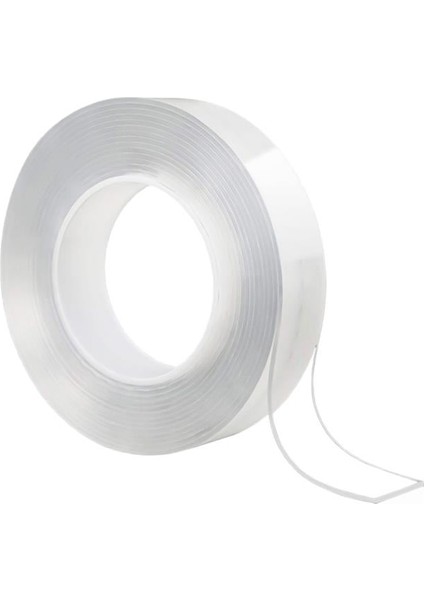 SN-24358 20MM 3 Metre Çift Taraflı Nano Teknoloji Süper Yapıştırıcı Şeffaf Bant