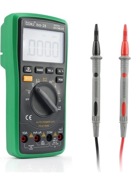 Ba-28 Ac/dc Voltaj-Akım-Direnç-Diyot Ölçer Çok Fonksiyonlu Dijital Multimetre Ölçü Aleti