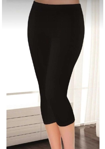 Mc Morcity Elit Kadın 2"li Modal Elastan Likralı Penye Kapri Tayt 2102