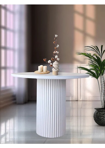 Bohem Yuvarlak Ahşap Masa