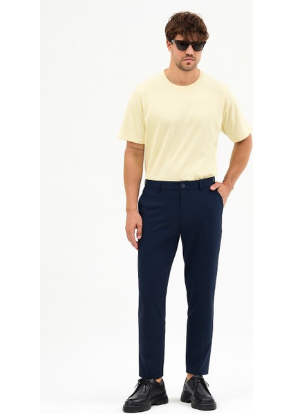 Erkek Streç Kumaş Relaxed Beli Lastikli Jogger Pantolon