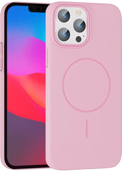 More-Tr Joko Iphone 15 Pro Max Broş Magsafe Kapak - Pembe