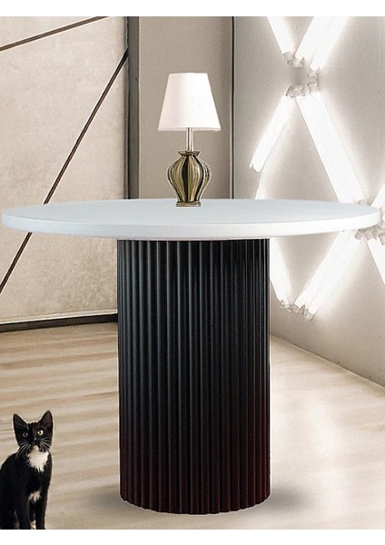 Bohem Yuvarlak Ahşap Masa 100X100