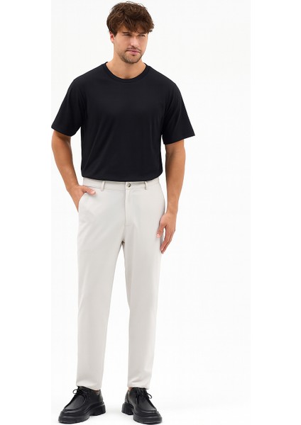 Erkek Streç Kumaş Relaxed Beli Lastikli Jogger Pantolon