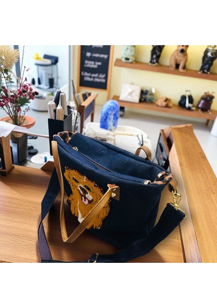 Köpekli Denim Çanta modelleri