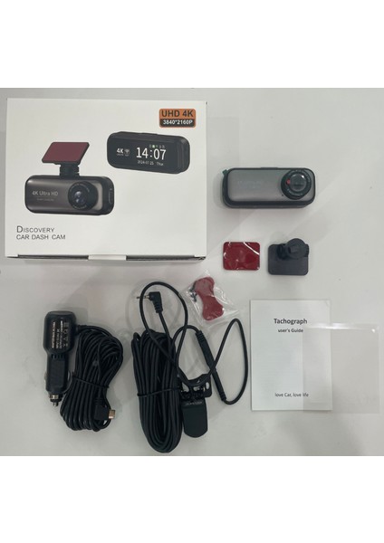 Gps Wifi 4K 1080P Full Hd Çift Kamera G Sensör Gece Görüş Ön Arka Iç Kayıt Araç Içi Dışı Kamera