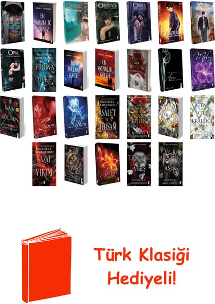 Jennifer L. Armentrout 26 Kitap Seti + Türk Klasiği Hediye