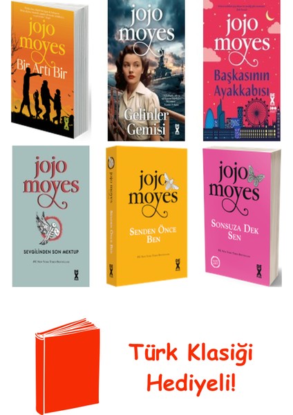 Jojo Moyes 6 Kitap Seti + Türk Klasiği Hediye