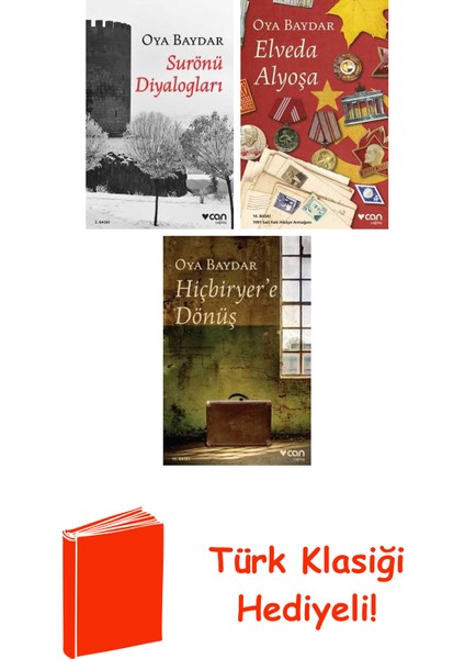 Oya Baydar 3 Kitap Seti + Türk Klasiği Hediye