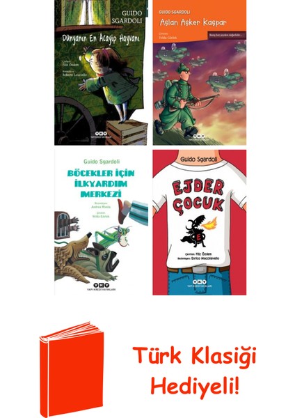 Guido Sgardoli 4 Kitap Seti + Türk Klasiği Hediye