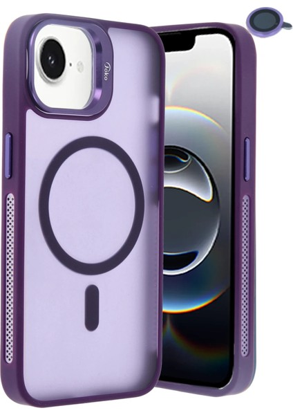 More-Tr Joko Iphone 16E Flet Lens Magsafe Kapak - Derin Mor fiyatları