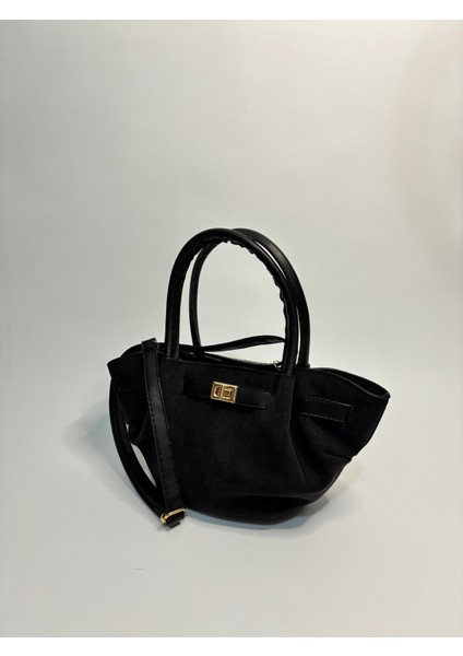 Magnolia Siyah Süet Kadın Omuz ve El Çantası indirimleri