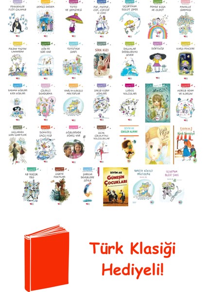 Sevim Ak 34 Kitap Seti + Türk Klasiği Hediye