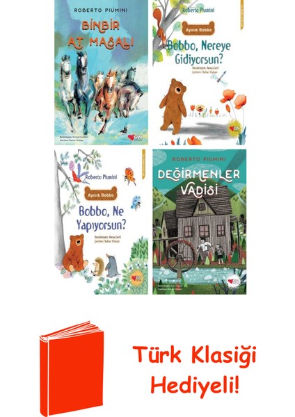 Roberto Piumini 4 Kitap Seti + Türk Klasiği Hediye