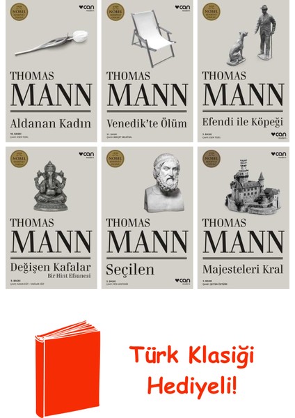Thomas Mann 6 Kitap Seti + Türk Klasiği Hediye