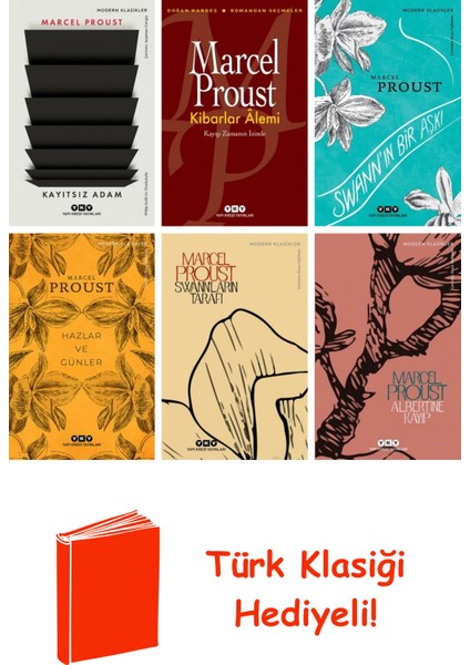 Marcel Proust 6 Kitap Seti + Türk Klasiği Hediye