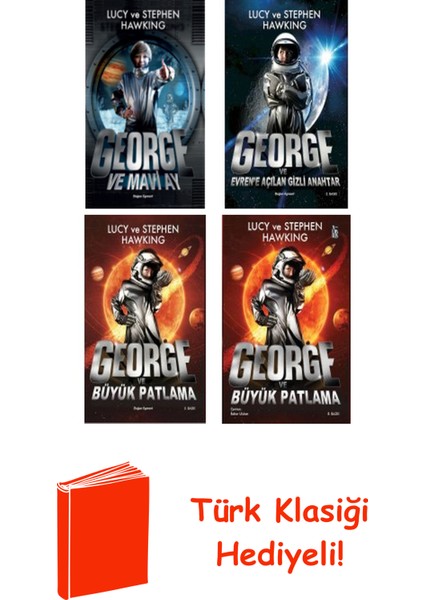 Lucy ve Stephen Hawking 4 Kitap Seti + Türk Klasiği Hediye