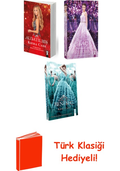 Kiera Cass 3 Kitap Seti + Türk Klasiği Hediye