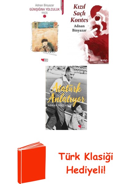 Adnan Binyazar 3 Kitap Seti + Türk Klasiği Hediye