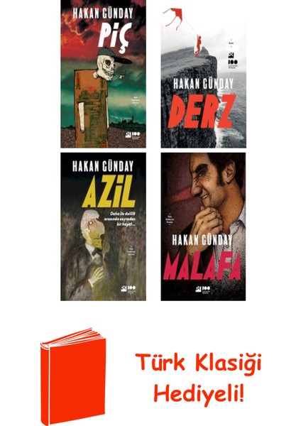 Hakan Günday 4 Kitap Seti + Türk Klasiği Hediye
