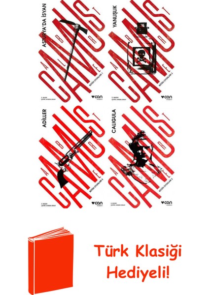 Albert Camus 4 Kitap Seti + Türk Klasiği Hediye
