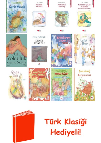 Can Göknil 12 Kitap Seti + Türk Klasiği Hediye