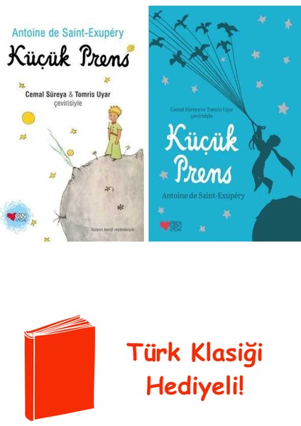 Antoine De Saint-Exupéry 2 Kitap Seti + Türk Klasiği Hediye