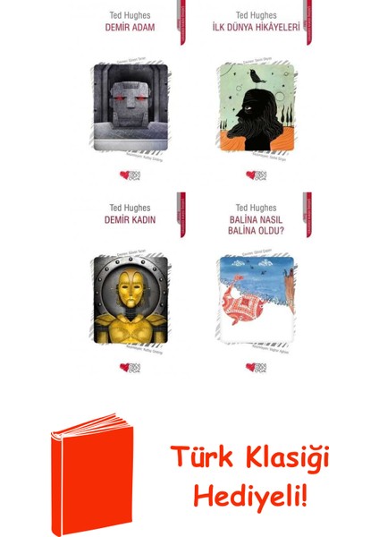 Ted Hughes 4 Kitap Seti + Türk Klasiği Hediye